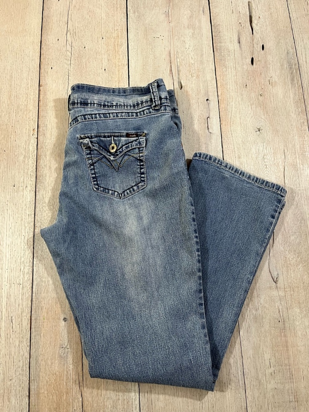 Angels Jeans Medium Light Wash Bootcut Jeans Size 16 Y2K
